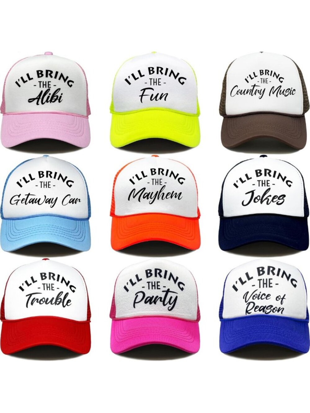 Funny Trucker Hats for Adults - Perfect for Bachelorette Parties & Girls Trips